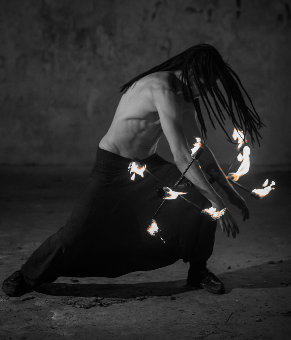 Fire Show Performer